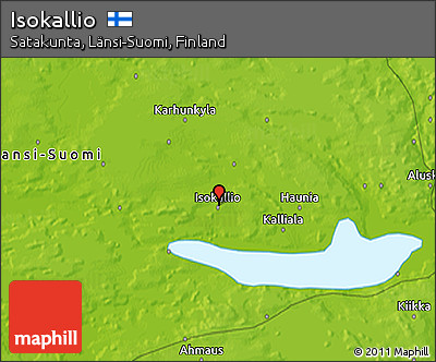 Physical 3D Map of Isokallio