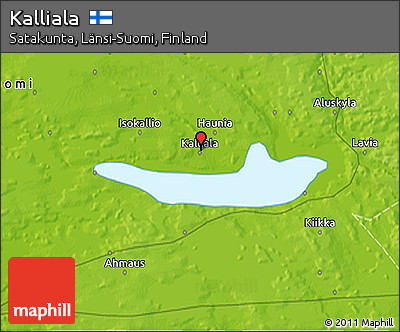 Physical 3D Map of Kalliala