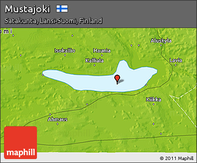Physical 3D Map of Mustajoki