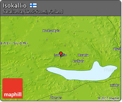 Physical 3D Map of Isokallio