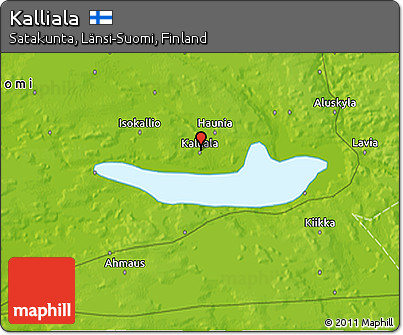 Physical 3D Map of Kalliala
