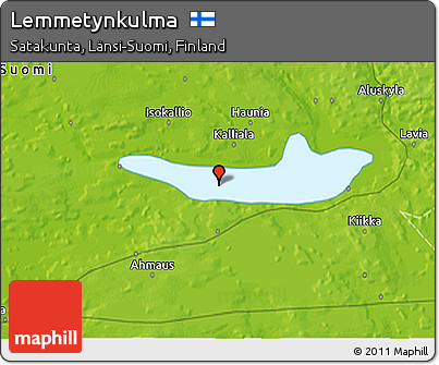 Physical 3D Map of Lemmetynkulma