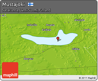 Physical 3D Map of Mustajoki