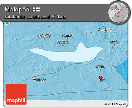 Political 3D Map of Mäkipää