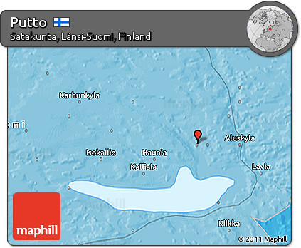 Political 3D Map of Putto