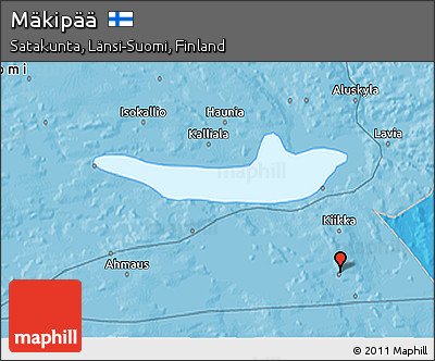 Political 3D Map of Mäkipää