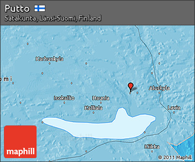 Political 3D Map of Putto