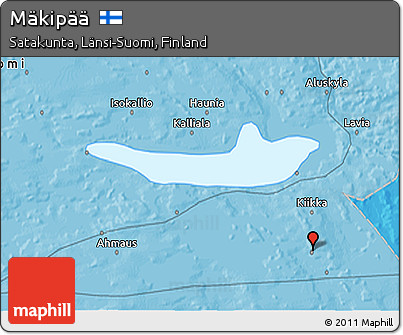 Political 3D Map of Mäkipää