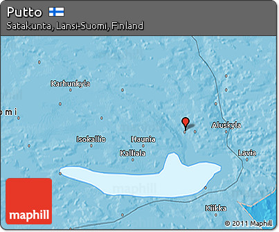 Political 3D Map of Putto