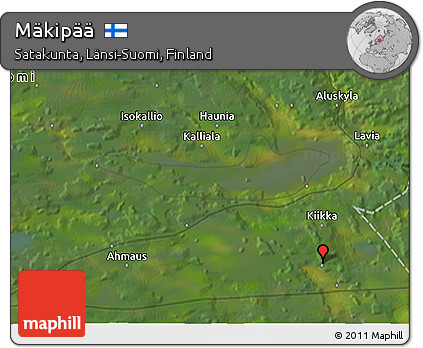 Satellite 3D Map of Mäkipää