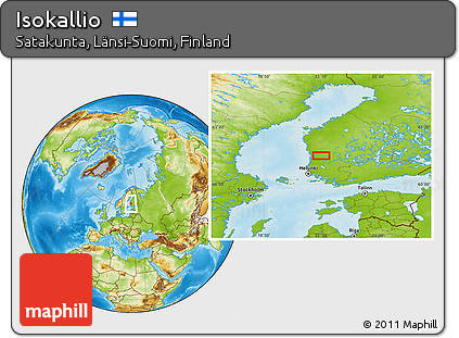 Physical Location Map of Isokallio