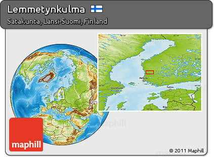 Physical Location Map of Lemmetynkulma