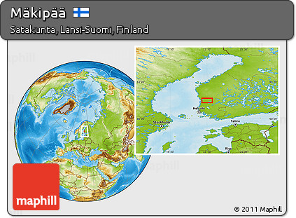 Physical Location Map of Mäkipää