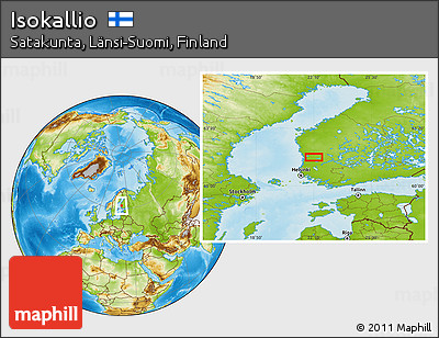 Physical Location Map of Isokallio