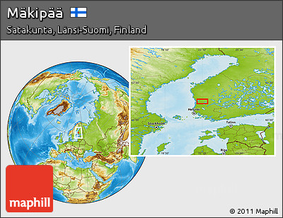 Physical Location Map of Mäkipää
