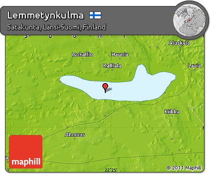 Physical Map of Lemmetynkulma