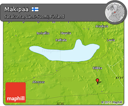 Physical Map of Mäkipää