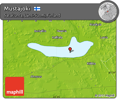 Physical Map of Mustajoki