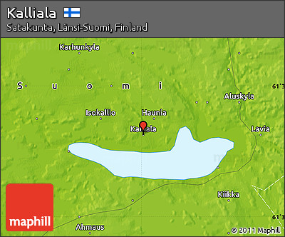 Physical Map of Kalliala