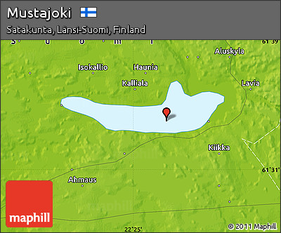Physical Map of Mustajoki