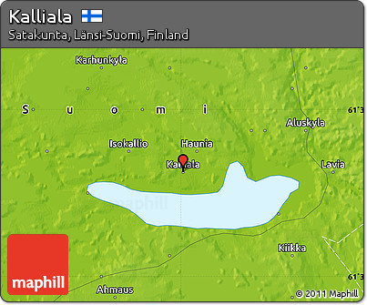 Physical Map of Kalliala
