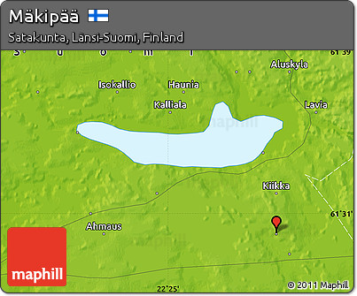 Physical Map of Mäkipää