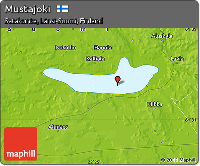 Physical Map of Mustajoki