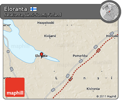 Shaded Relief Map of Eloranta