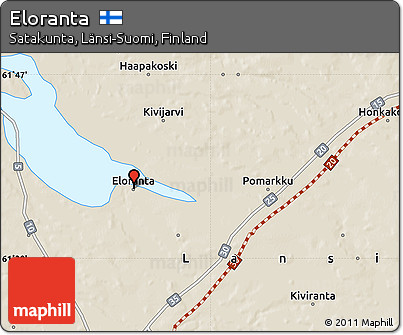 Shaded Relief Map of Eloranta