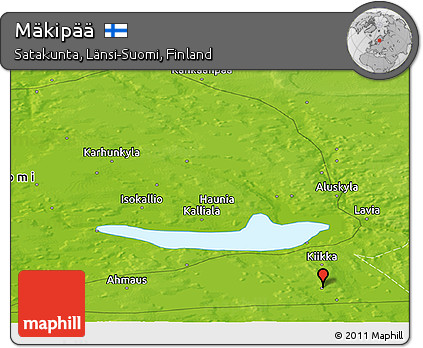 Physical Panoramic Map of Mäkipää