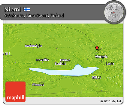 Physical Panoramic Map of Niemi