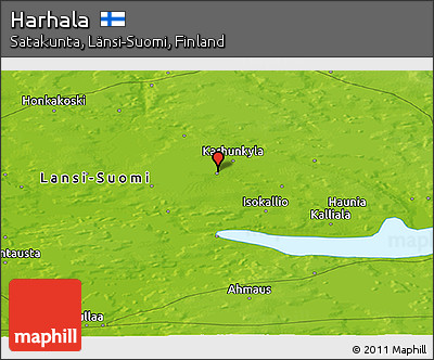 Physical Panoramic Map of Harhala