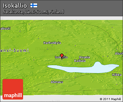 Physical Panoramic Map of Isokallio