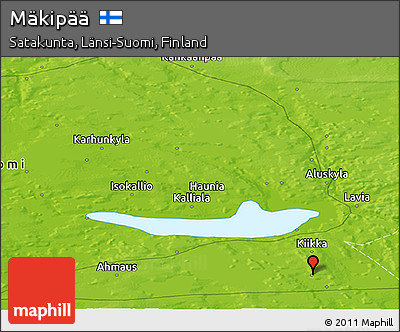 Physical Panoramic Map of Mäkipää