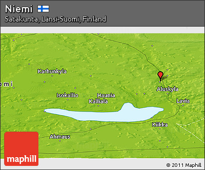 Physical Panoramic Map of Niemi