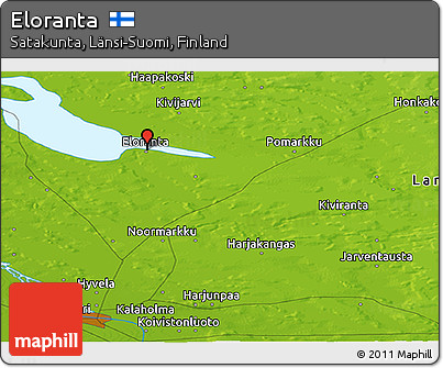 Physical Panoramic Map of Eloranta