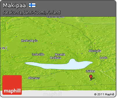 Physical Panoramic Map of Mäkipää