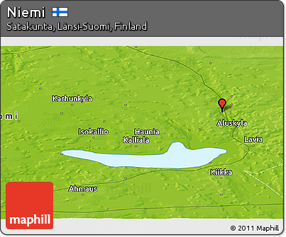 Physical Panoramic Map of Niemi