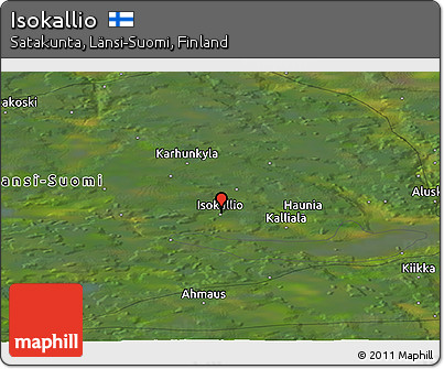 Satellite Panoramic Map of Isokallio