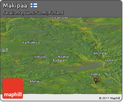 Satellite Panoramic Map of Mäkipää