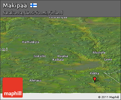 Satellite Panoramic Map of Mäkipää