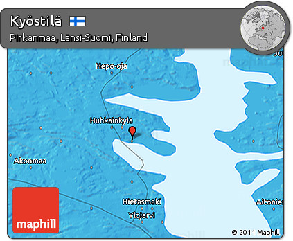 Political 3D Map of Kyöstilä