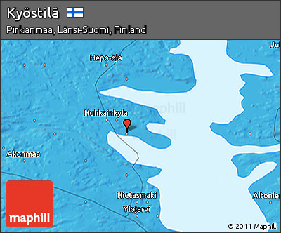 Political 3D Map of Kyöstilä