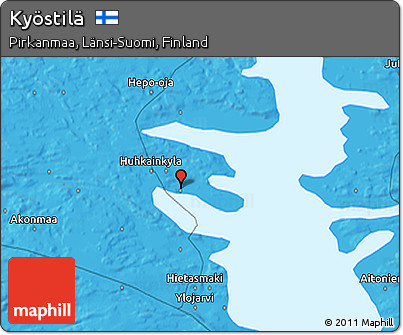 Political 3D Map of Kyöstilä