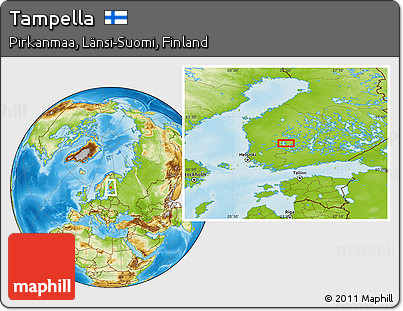 Physical Location Map of Tampella