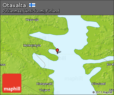 Physical Map of Otavalta