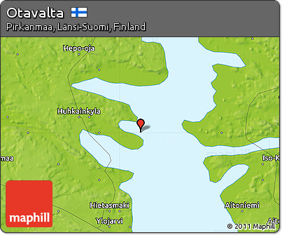 Physical Map of Otavalta