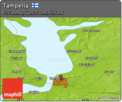 Physical Map of Tampella