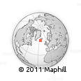 Outline Map of the Area around 61° 39' 52" N, 24° 34' 30" W, rectangular outline