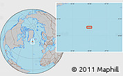 Gray Location Map of the area around 61° 39' 52" N, 30° 31' 29" W